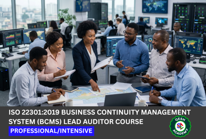 ISO 22301:2019 Business Continuity Management System (BCMS) Lead Auditor Course